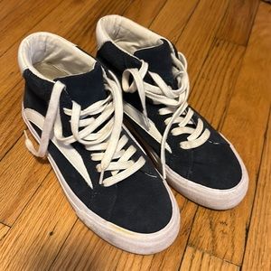 Madewell Navy High Top Sneakers Women’s sz 6